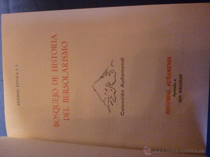 Libros de segunda mano: Bosquejo de historia del Bersolarismo - Foto 2