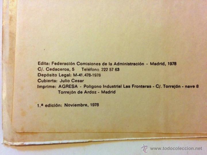 Libros de segunda mano: Documentos basicos del I&ordm; congreso de la Federaci&oacute;n de Comisiones de la Administraci&oacute;n Publica CC.OO - Foto 3