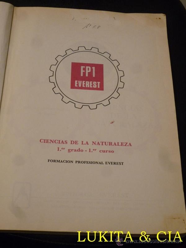 Libros de segunda mano: CIENCIAS DE LA NATURALEZA - FP PRIMER GRADO - PRIMER CURSO - Foto 3