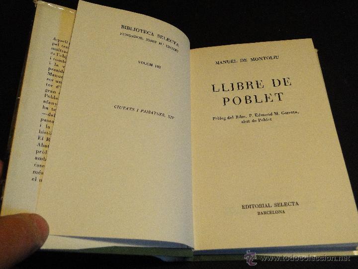 Libros de segunda mano: Llibre de Poblet.-- Manuel de Montoliu - Foto 3