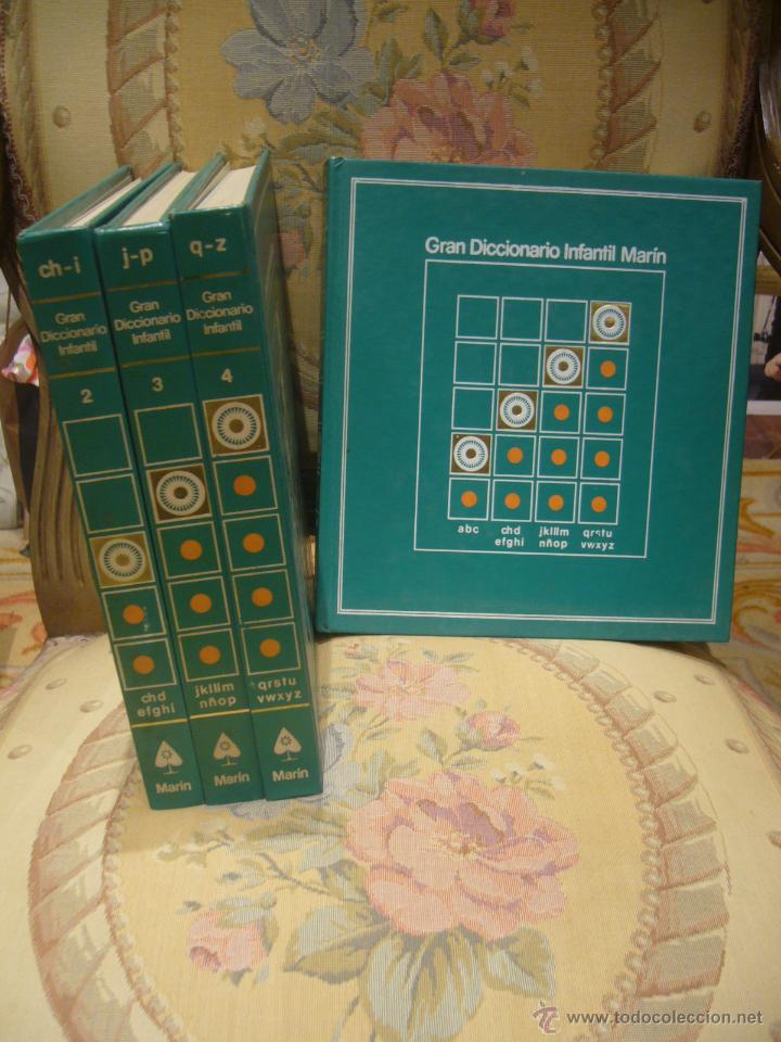 Libros de segunda mano: GRAN DICCIONARIO INFANTIL MARIN. 4 TOMOS. COMPLETO. - Foto 1