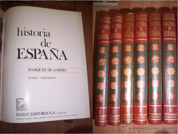 Libros de segunda mano: LOZOYA, Marqu&eacute;s de. Historia de Espa&ntilde;a (6 V.) - Foto 1