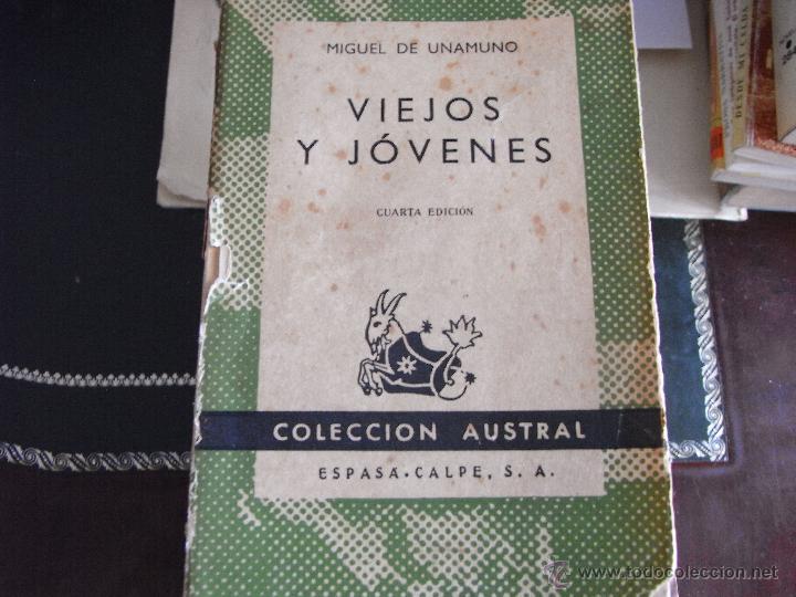 Libros de segunda mano: Viejos y j&oacute;venes. M. de Unamuno. - Foto 1