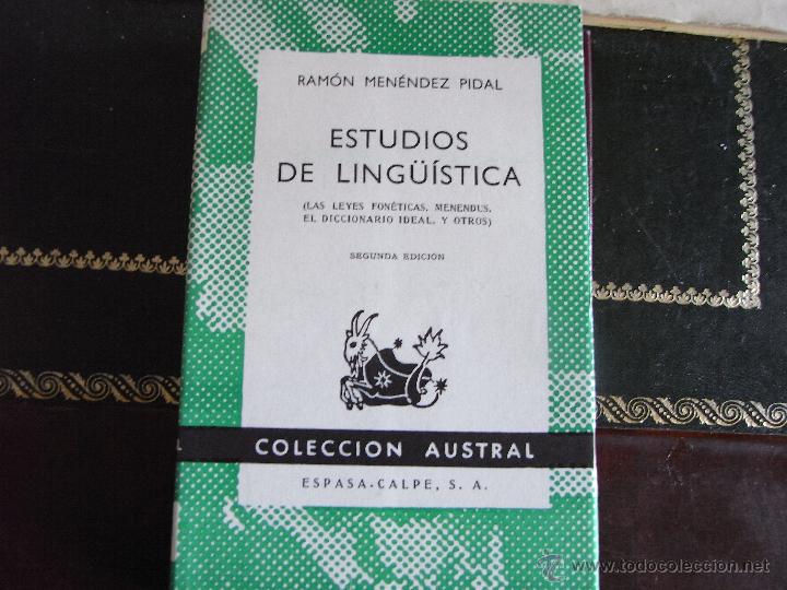 Libros de segunda mano: Estudios de Ling&uuml;&iacute;stica. R. Men&eacute;ndez Pidal. - Foto 1
