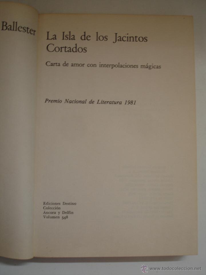 Libros de segunda mano: LA ISLA DE LOS JACINTOS CORTADOS (TORRENTE BALLESTER) - Foto 4