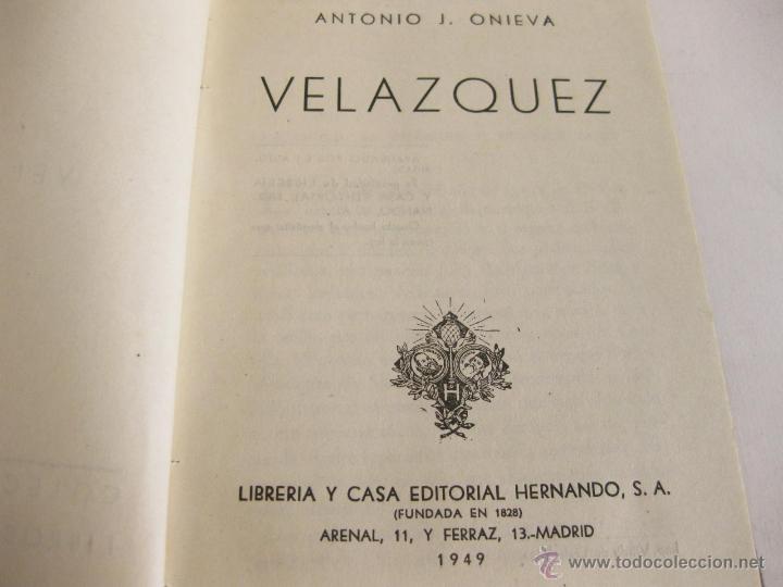 Libros de segunda mano: VELAZQUEZ - COLECCION HERNANDO DE LIBROS PARA LA JUVENTUD. 1949 - Foto 2