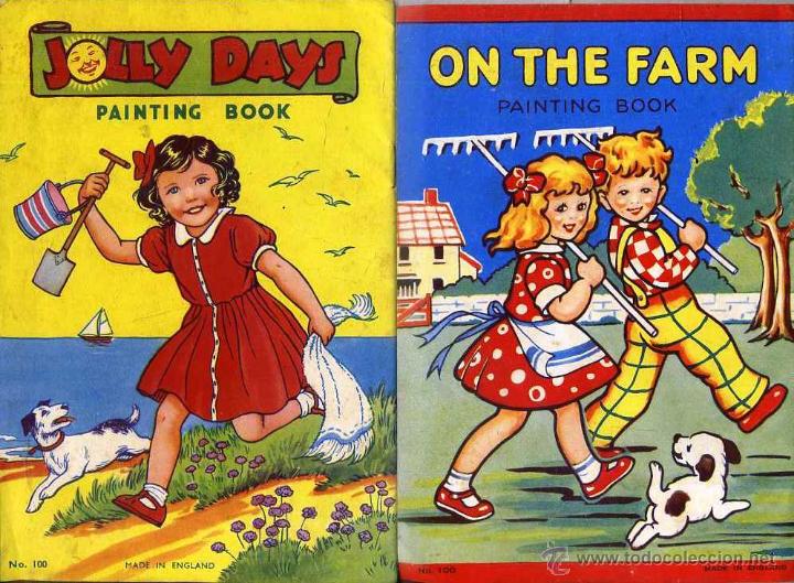 Libros de segunda mano: DOS CUADERNILLOS PARA PINTAR EN INGL&Eacute;S - Foto 1