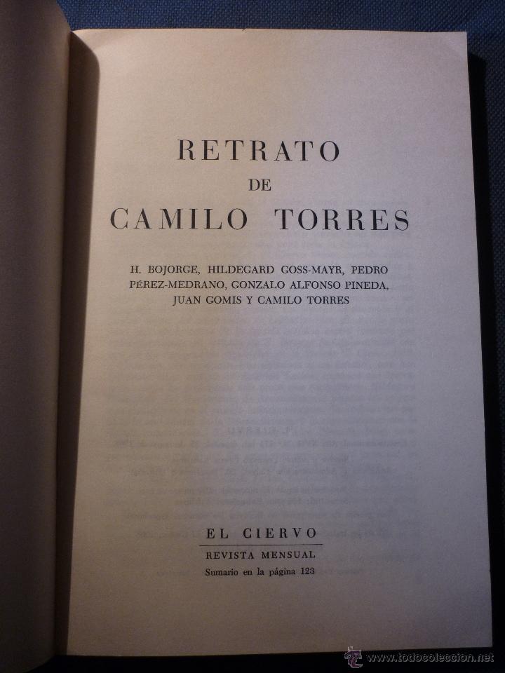 Libros de segunda mano: Retrato de Camilo Torres - Foto 2
