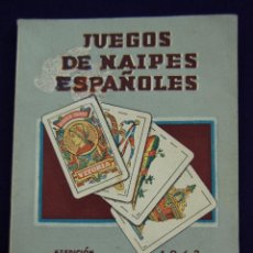 Libros de segunda mano: LIBRO DE JUEGOS DE NAIPES ESPAÑOLES. HIJOS DE H. FOURNIER. 6º EDICION. AÑO 1942. 132 PAGINAS.. Lote 42531820
