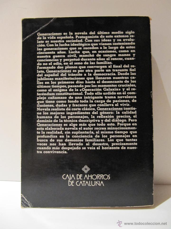 Libros de segunda mano: GENERACIONES. CRISTOBAL ZARAGOZA. PLAZA Y JANES 1982 - Foto 2