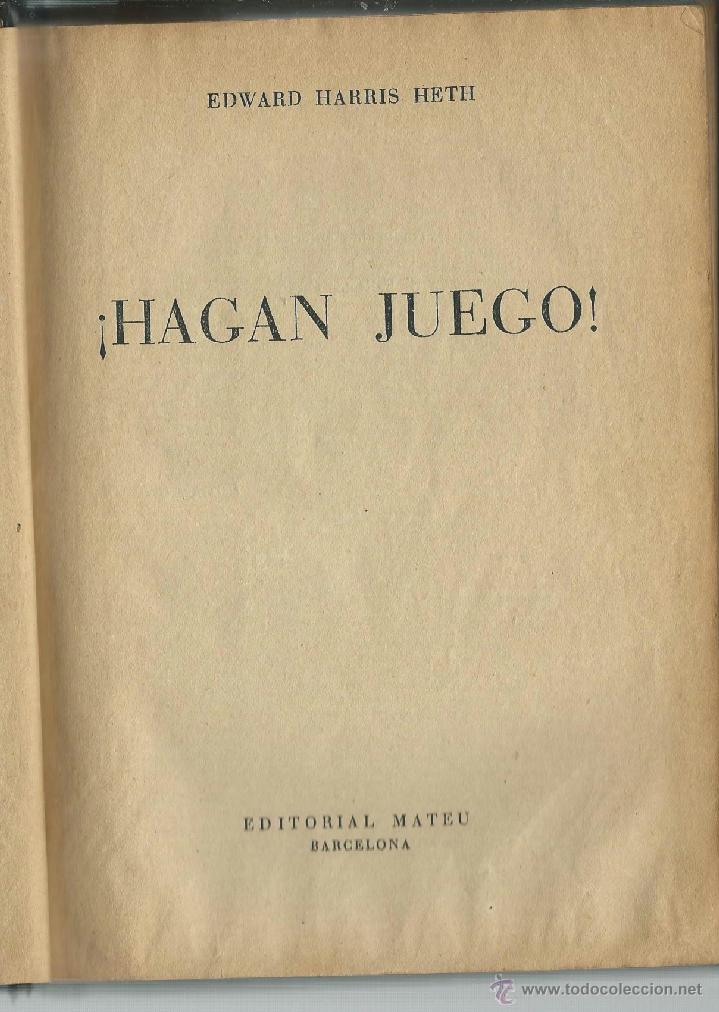 Libros de segunda mano: LIBRO HAGAN JUEGO DE EDWARD HARRIS HETH A&Ntilde;O 1949 - Foto 2