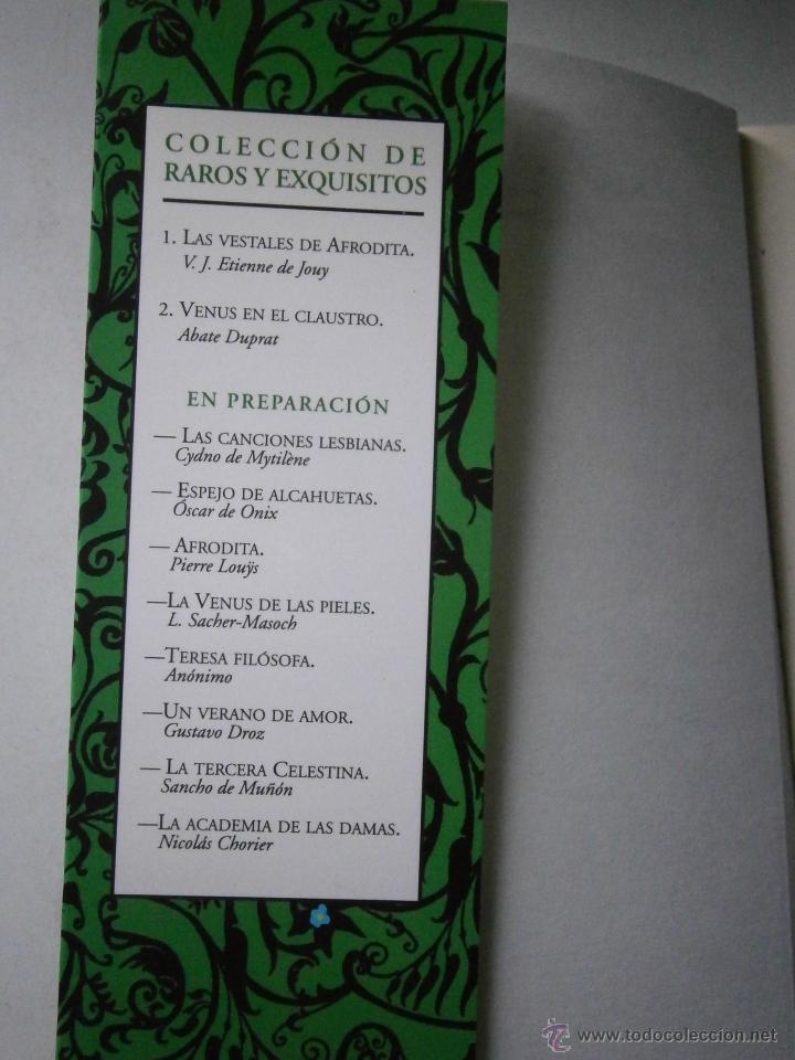 Libros de segunda mano: VENUS EN EL CLAUSTRO Abate Duprat Espuela de Plata 2002 EC - Foto 4