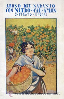 Libros de segunda mano: EL ABONADO DEL NARANJO CON NITRO-CAL-AMON (NITRATO GREDA)       A-AGRI-067