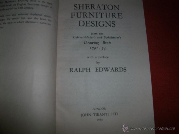 Libros de segunda mano: MUEBLES DE DISE&Ntilde;O SHERATON (EN INGL&Eacute;S) - RALPH EDWARDS - Foto 1