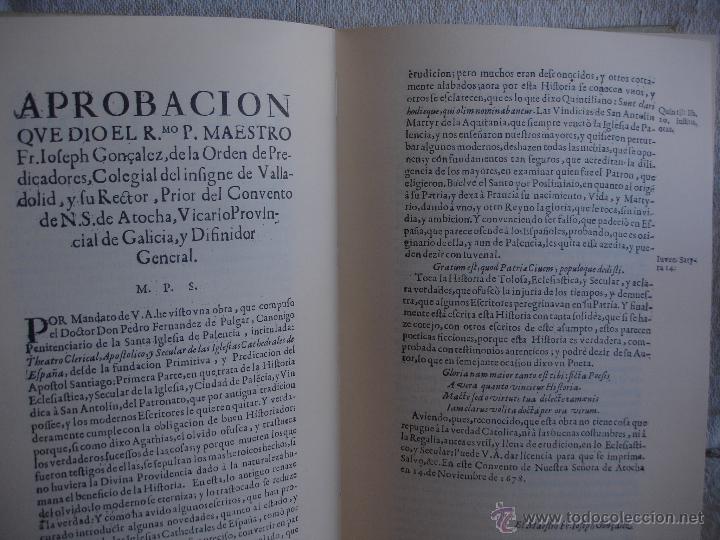 Libros de segunda mano: HISTORIA SECULAR, Y ECLESI&Aacute;STICA DE LA CIUDAD DE PALENCIA - Foto 8