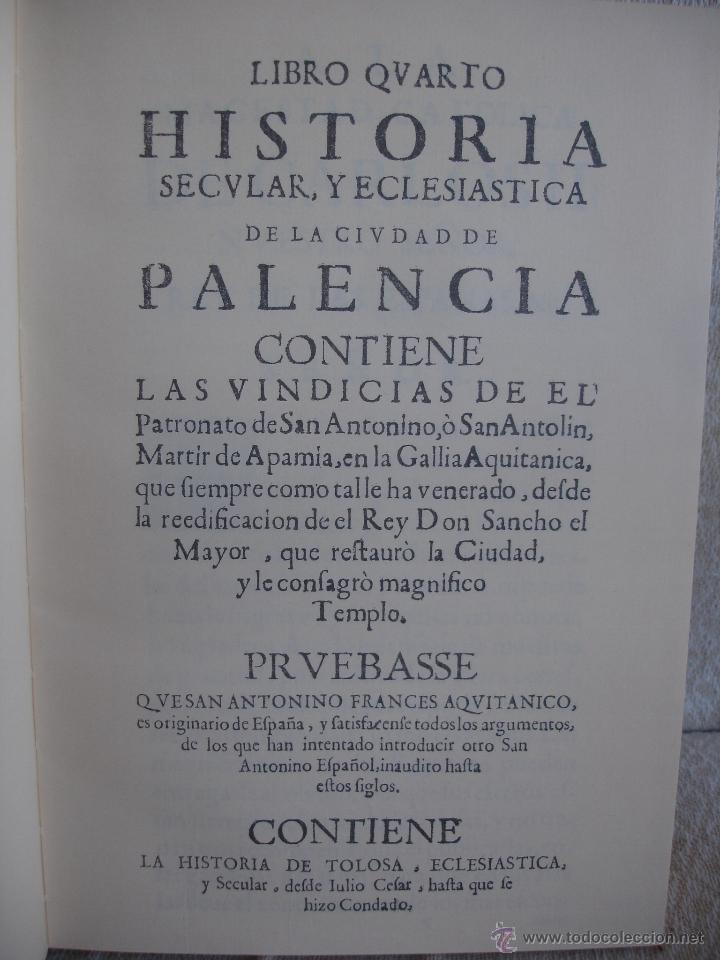 Libros de segunda mano: HISTORIA SECULAR, Y ECLESI&Aacute;STICA DE LA CIUDAD DE PALENCIA - Foto 13