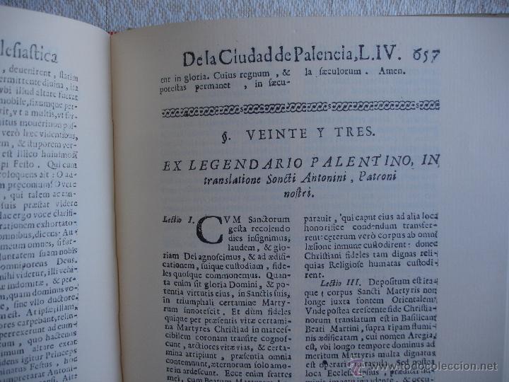 Libros de segunda mano: HISTORIA SECULAR, Y ECLESI&Aacute;STICA DE LA CIUDAD DE PALENCIA - Foto 17