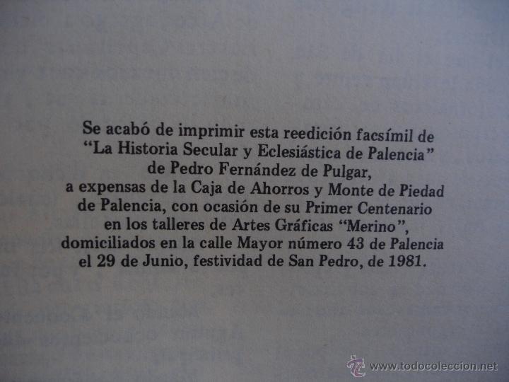 Libros de segunda mano: HISTORIA SECULAR, Y ECLESI&Aacute;STICA DE LA CIUDAD DE PALENCIA - Foto 19