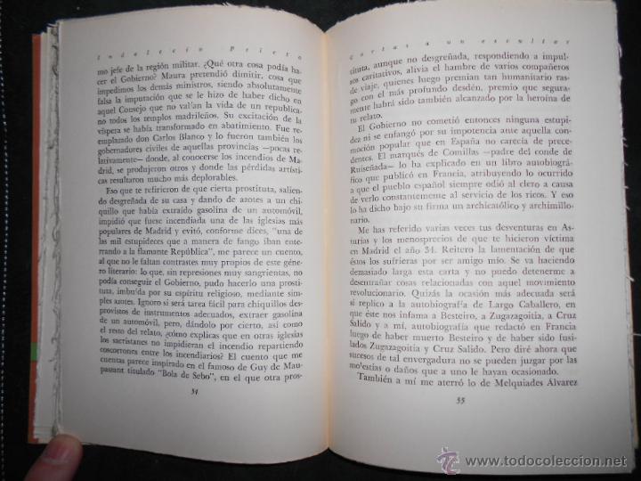Libros de segunda mano: Cartas a un escultor. Indalecio Prieto - Foto 3
