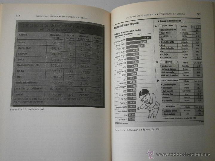 Libros de segunda mano: Medios de comunicacion y poder en Espa&ntilde;a Ramon Reig Paidos 1 edicion 1998 EC - Foto 9