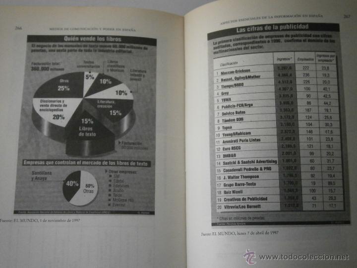 Libros de segunda mano: Medios de comunicacion y poder en Espa&ntilde;a Ramon Reig Paidos 1 edicion 1998 EC - Foto 14