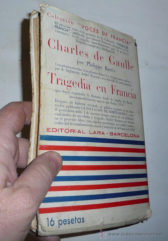 Libros de segunda mano: Tragedia en Francia - Andr&eacute; Maurois (Editorial Lara, 1944) - Foto 2