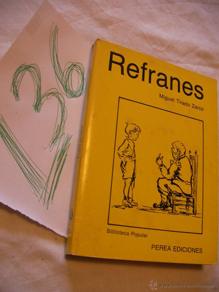 Libros de segunda mano: REFRANES - MIGUEL TIRADO ZARCO - Foto 1