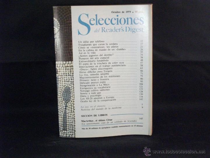 Libros de segunda mano: SELECCIONES READERS DIGEST OCTUBRE 1979 - Foto 1
