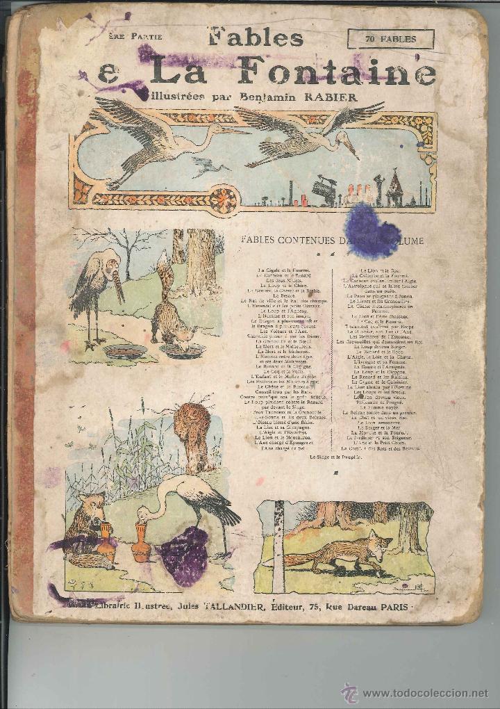 Libros de segunda mano: Libro en franc&eacute;s - Fables de La Fontaine - Foto 1