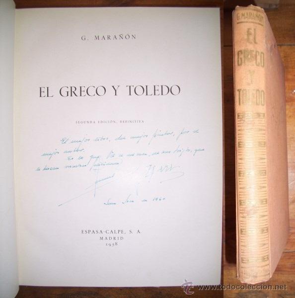 Libros de segunda mano: MARA&Ntilde;&Oacute;N, Gregorio. El Greco y Toledo - Foto 1