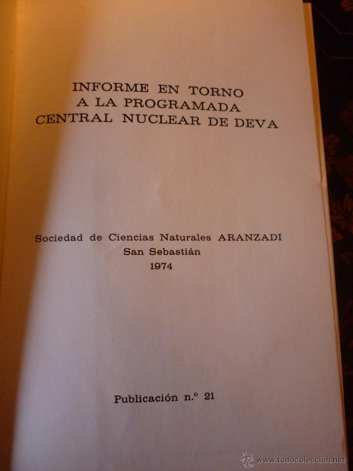 Libros de segunda mano: Informe en torno a la programada central nuclear de Deva - Foto 2