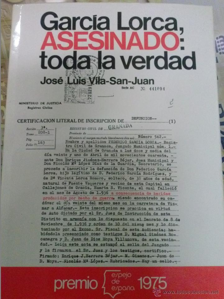 Libros de segunda mano: GARCIA LORCA ASESINADO - Foto 1