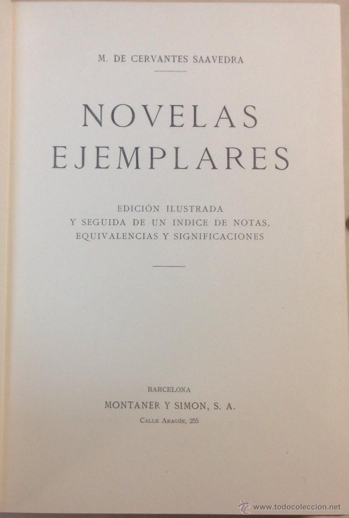 Libros de segunda mano: NOVELAS EJEMPLARES. CERVANTES SAAVEDRA, Miguel de. - Foto 3