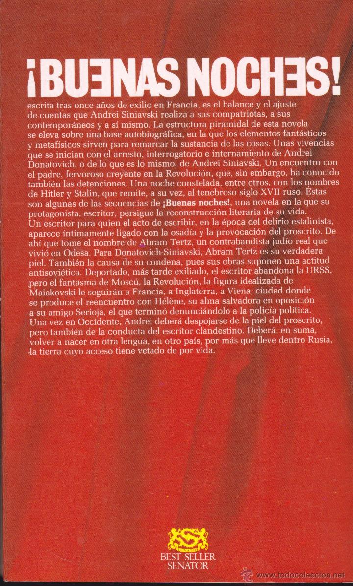 Libros de segunda mano: &iexcl;BUENAS NOCHES ! ANDREI SINIAVSKI - Foto 2