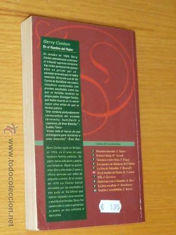 Libros de segunda mano: EN EL NOMBRE DEL PADRE - GERRY CONLON - EDIC. B. - Foto 3