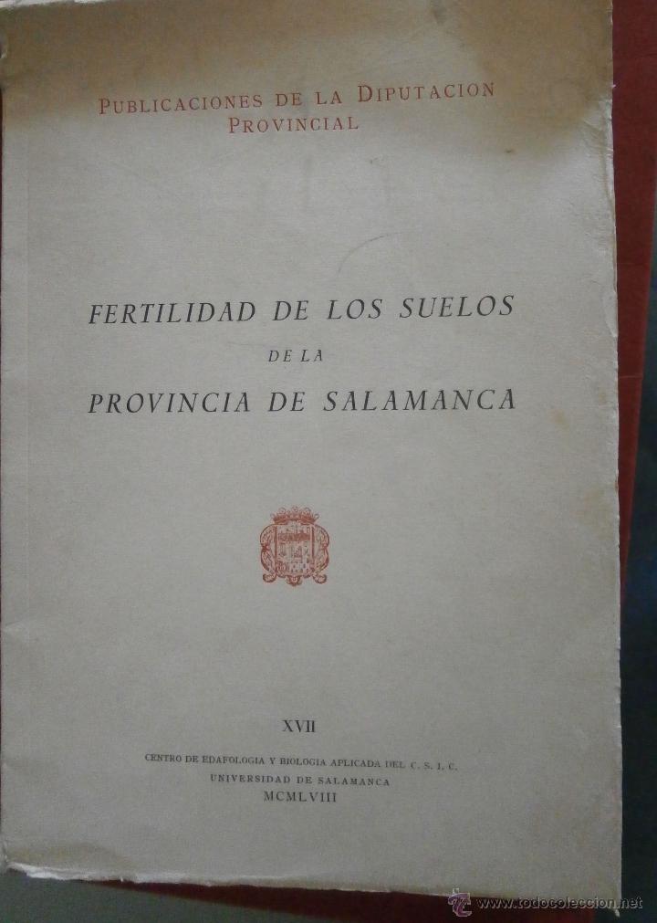 Libri di seconda mano: Fertilidad de los Suelos de la Provincia de Salamanca