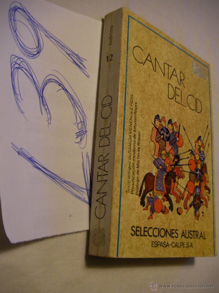 Libros de segunda mano: CANTAR DEL CID - TEXTO ANTIGUO DE RAMON MENENDEZ PIDAL - Foto 1
