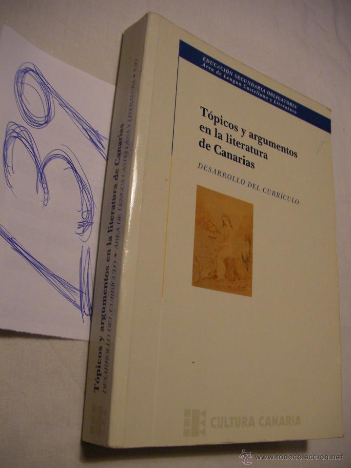Libros de segunda mano: TOPICOS Y ARGUMENTOS EN LA LITERATURA CANARIAS - Foto 1