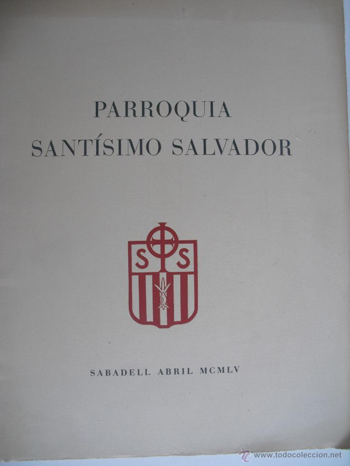 Libros de segunda mano: Parroquia del Sant&iacute;simo Salvador. (Sabadell) - Foto 1