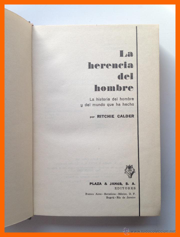Libros de segunda mano: La herencia del hombre - Ritchie Calder - Foto 1