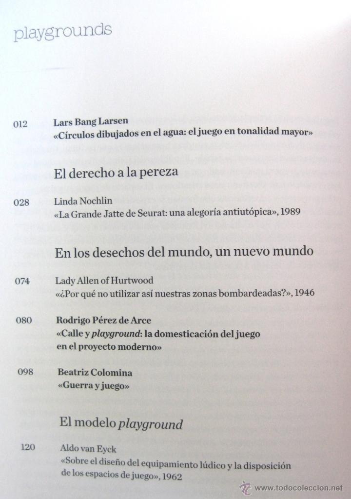 Libros de segunda mano: &lsquo;PLAYGROUNDS. REINVENTAR LA PLAZA. CAT&Aacute;L.. EXP. REINA SOF&Iacute;A (2014), SIN USO, IMPECABLE - Foto 9