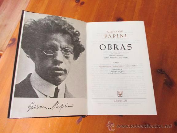 Libros de segunda mano: GIOVANNI PAPINI .OBRAS . AGUILAR - Foto 2