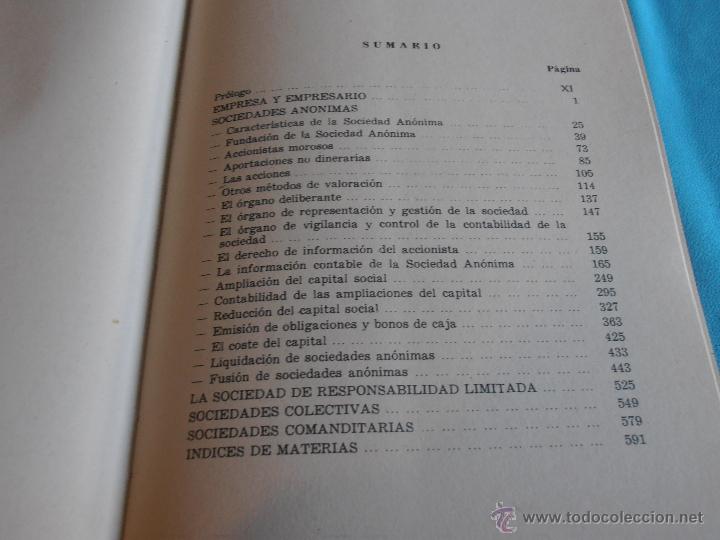 Libros de segunda mano: CONTABILIDAD DE SOCIEDADES, JOSE RIVERO - Foto 4