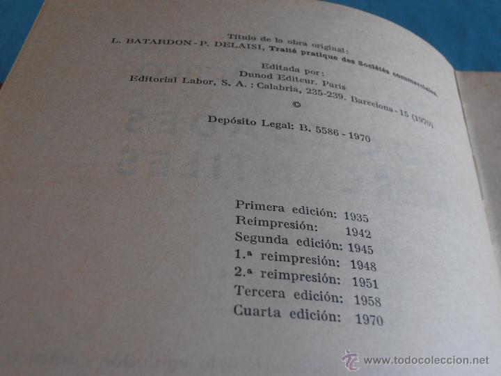 Libros de segunda mano: LEON BATARDON, TRATADO PRACTICO DE SOCIEDADES MERCANTILES - Foto 3