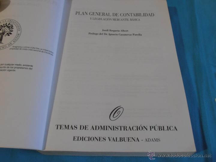 Libros de segunda mano: PLAN GENERAL DE CONTABILIDAD - Foto 5