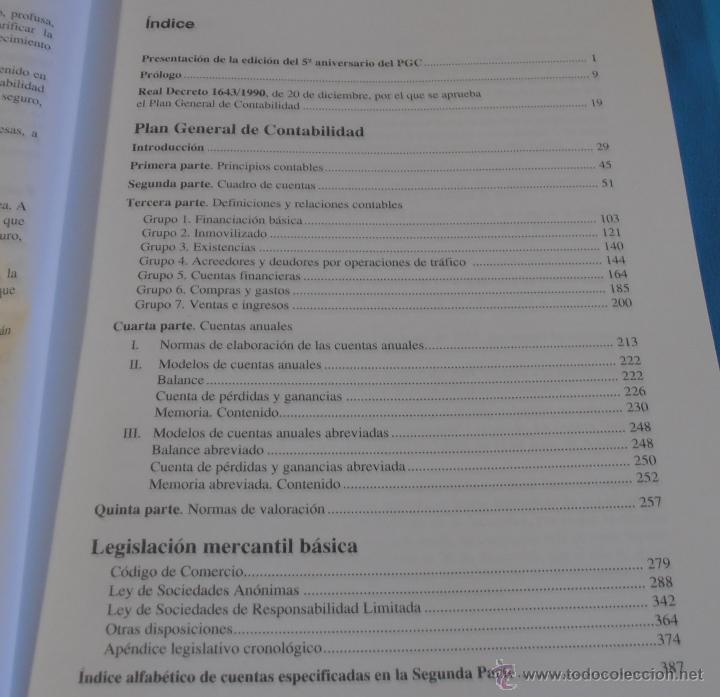 Libros de segunda mano: PLAN GENERAL DE CONTABILIDAD - Foto 8