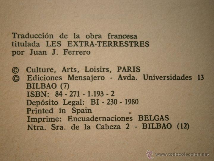 Libros de segunda mano: Los extra terrestres Alex Roudene 1980 EC M9 - Foto 4