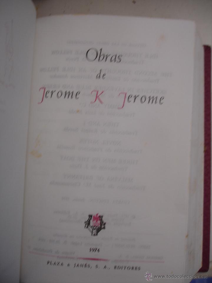 Libros de segunda mano: OBRAS. MAESTROS DEL HUMOR - Jerome, Jerome K - Foto 2