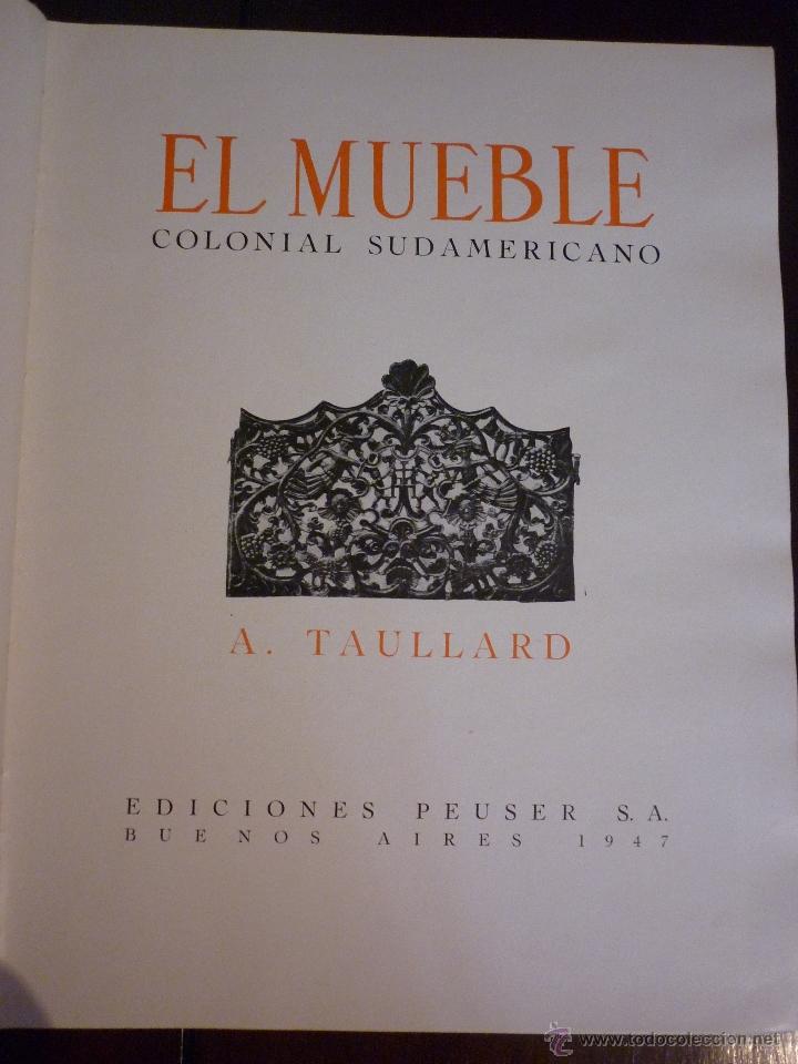 Libros de segunda mano: El Mueble (Colonial Sudamericano) - Foto 3
