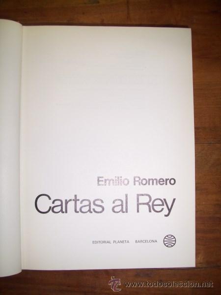 Libros de segunda mano: ROMERO, Emilio. Cartas al Rey - Foto 2